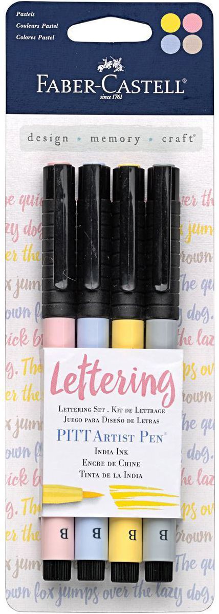 Pitt Artist Pens Lettering Set 4ct. Pastels