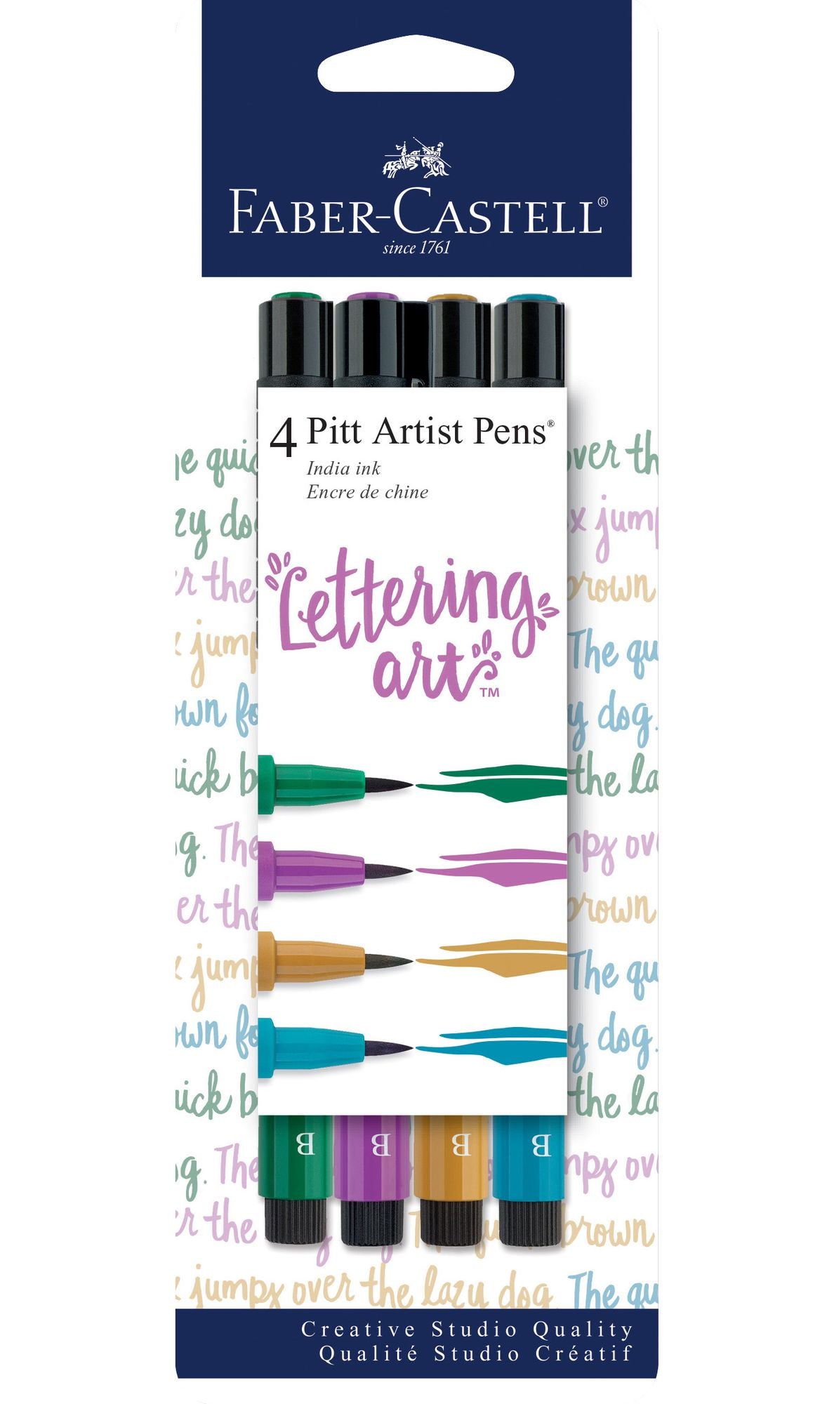 Pitt Artist Pens Lettering Set 4ct Jewel Tones