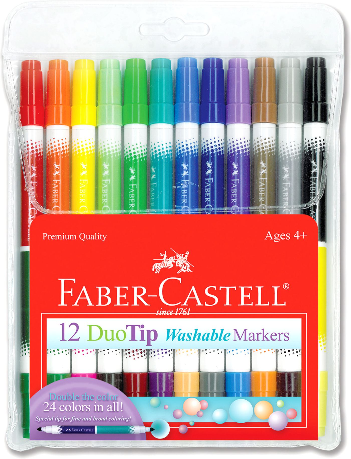Set of 12 Duo Tip Washable Markers