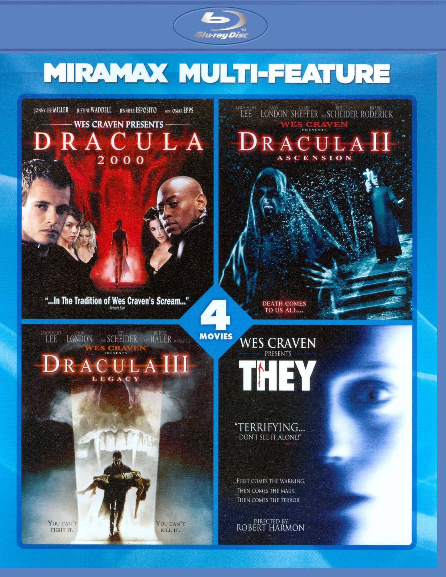 Dracula 2000/Dracula II: Ascension/Dracula III: Legacy/They [Blu-ray]