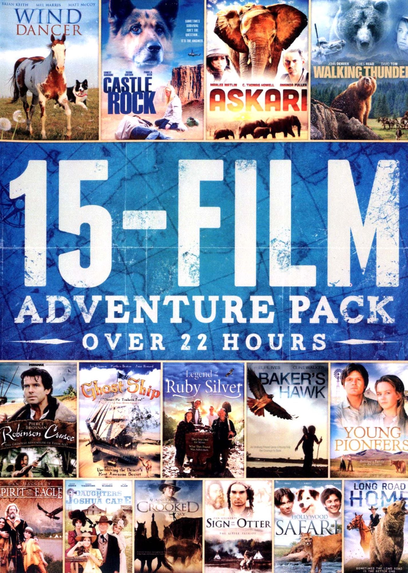15-Film Adventure Pack [3 Discs]