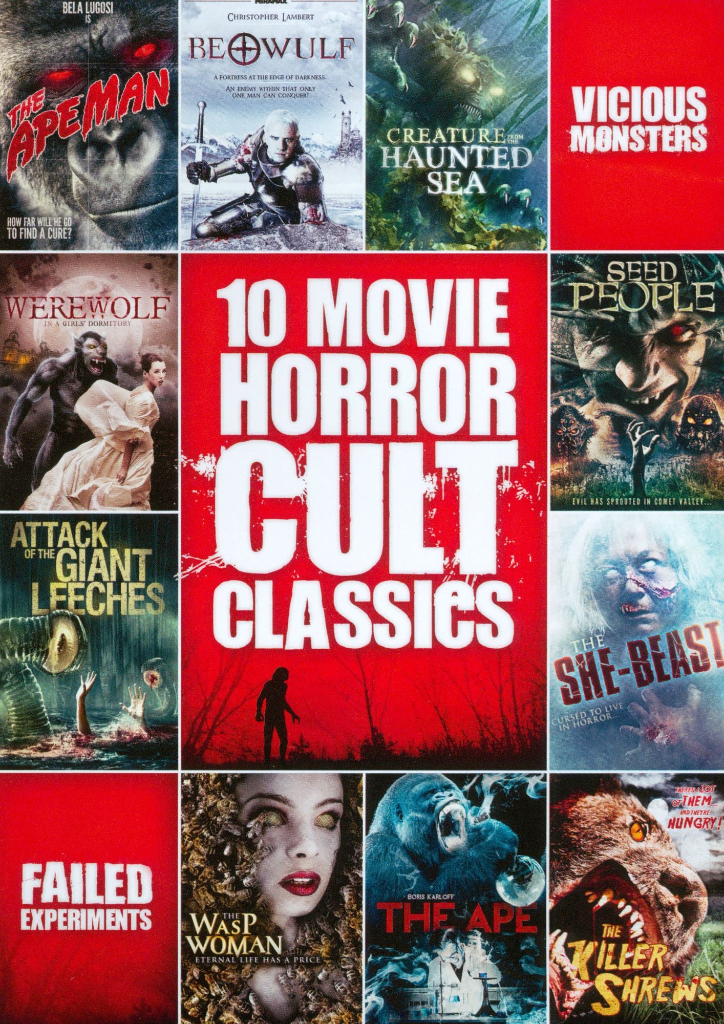 10 Movie Horror Cult Classics, Vol. 2 [2 Discs]
