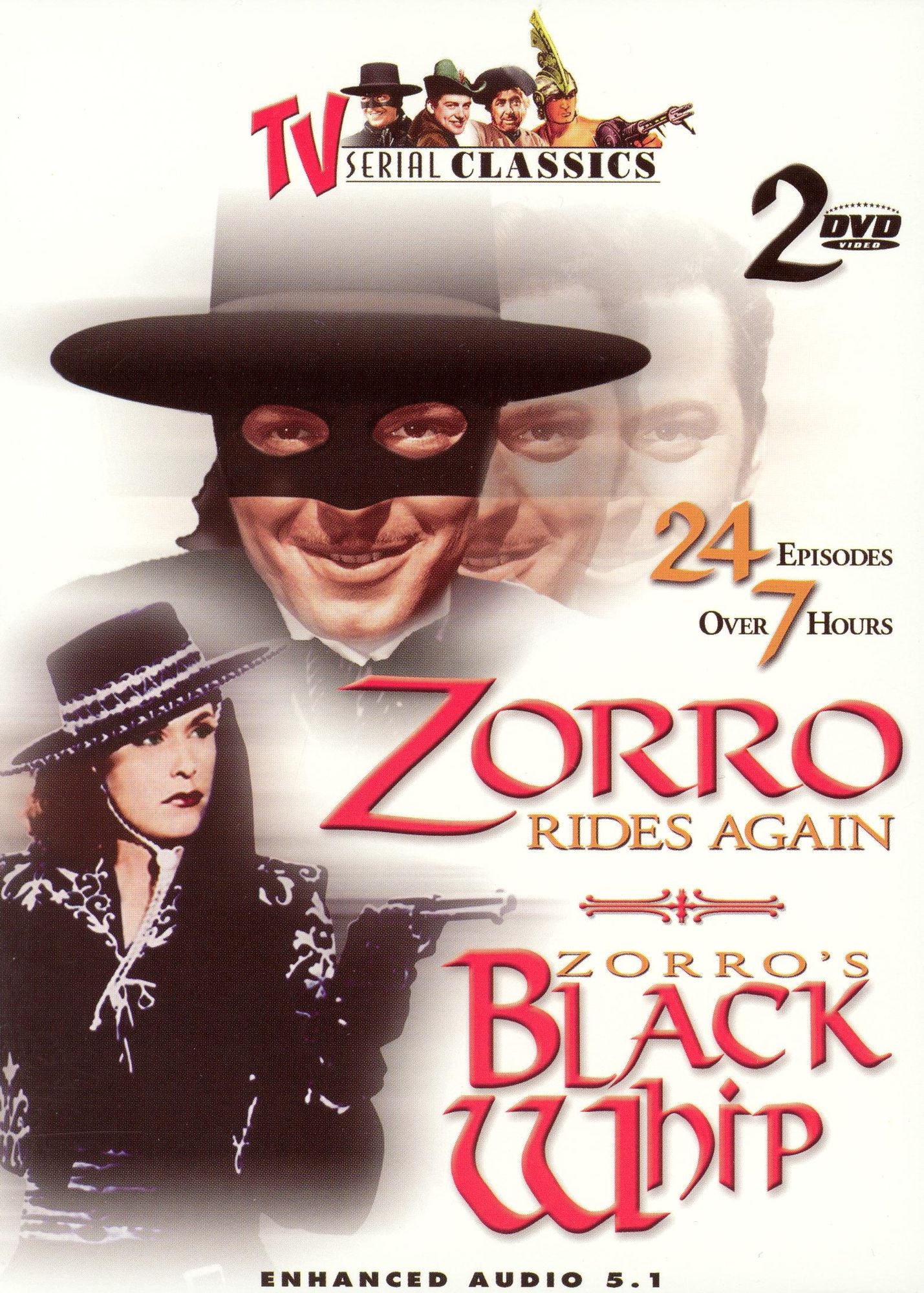 Zorro Rides Again/Zorro's Black Whip [2 Discs]