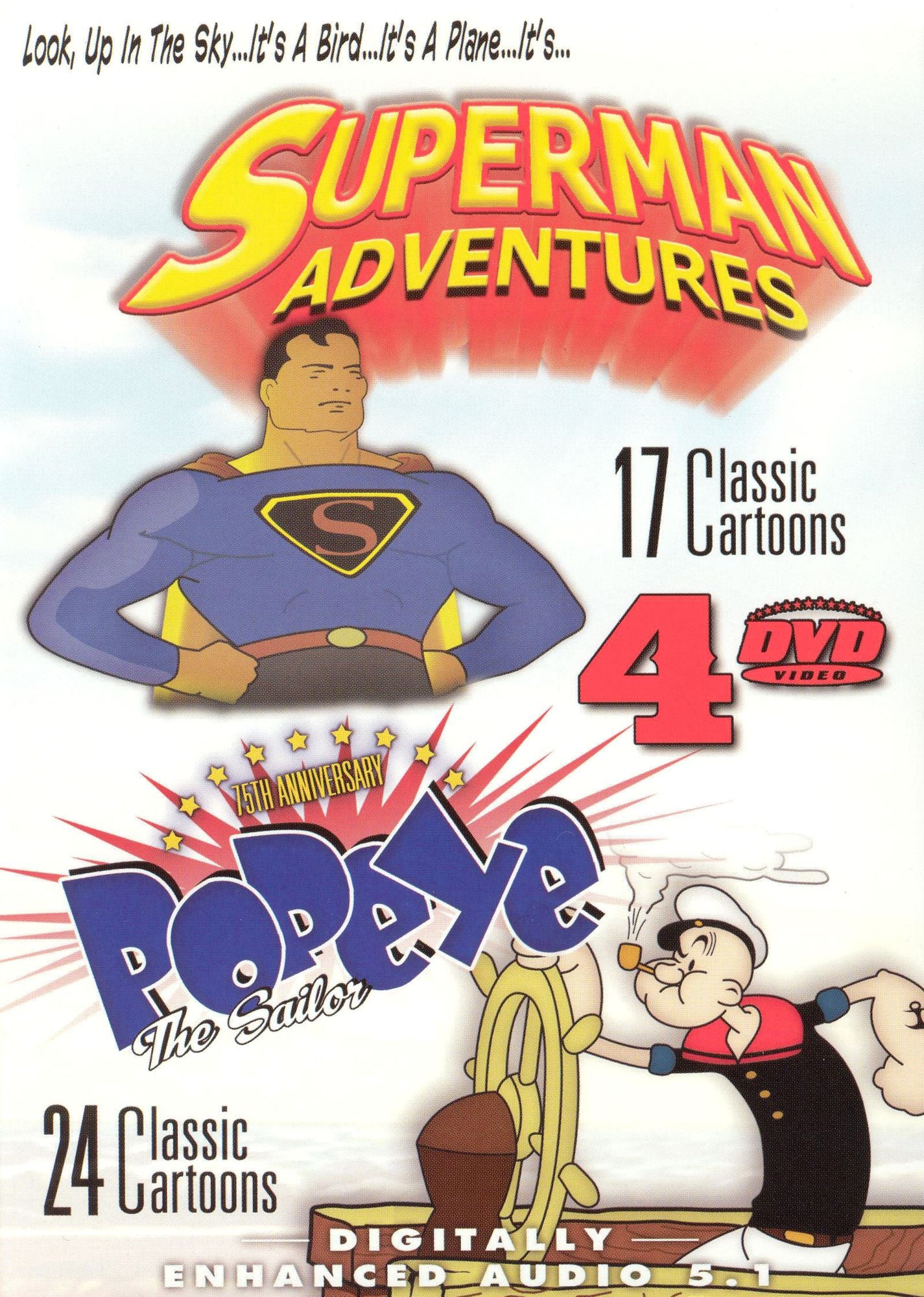 Superman Adventures, Vols. 1 & 2/Popeye the Sailor, Vols. 1 & 2 [4 Discs]