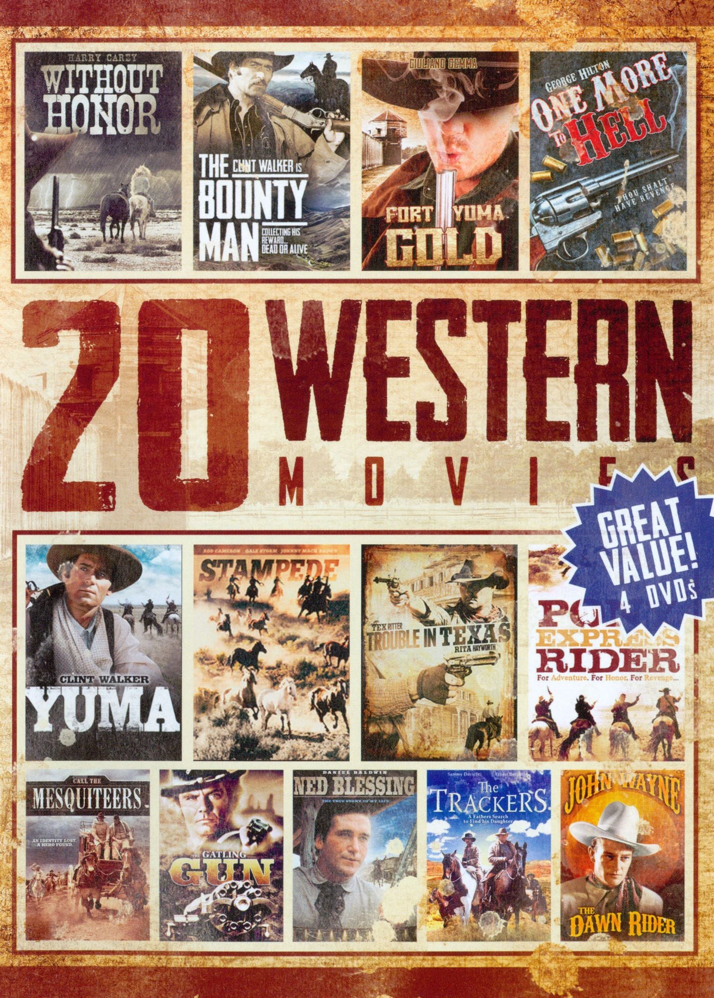 20 Western Movies Collection, Vol. 4 [4 Discs]