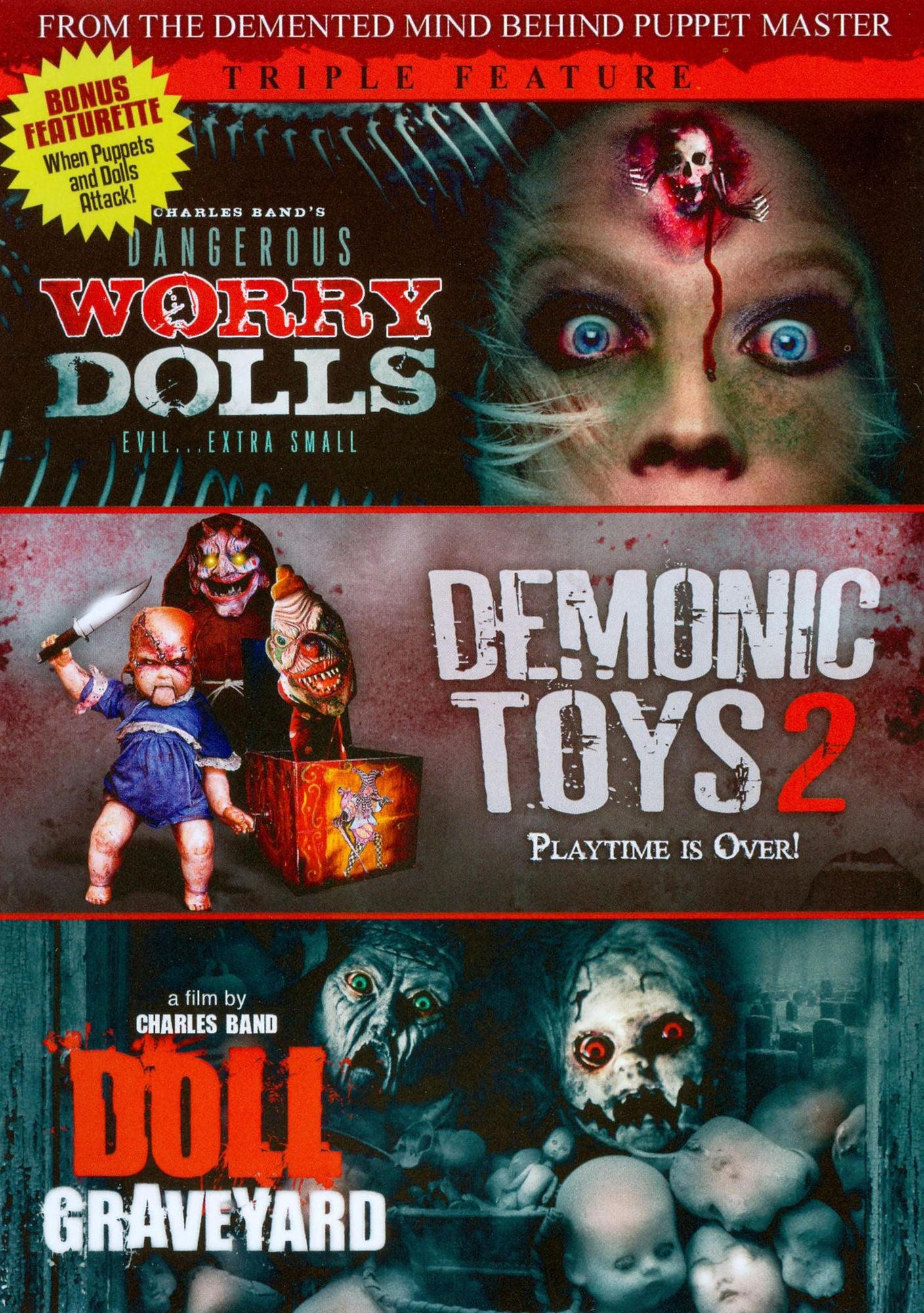 Dangerous Worry Dolls/Demonic Toys 2/Doll Graveyard [2 Discs]