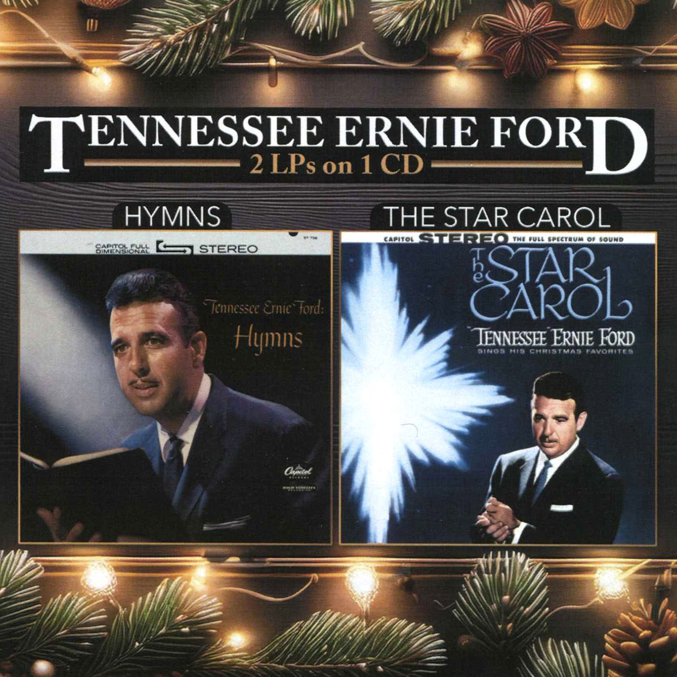 2 Lps On 1 Cd-Hymns + Star Carol (Tennessee Ernie Ford)