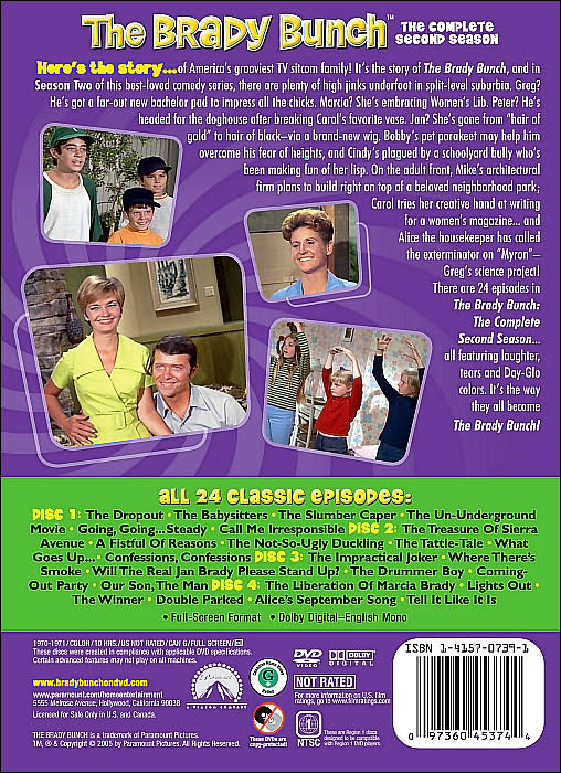 The Brady Bunch: The Complete Second Season, Season 2 [4 Discs]