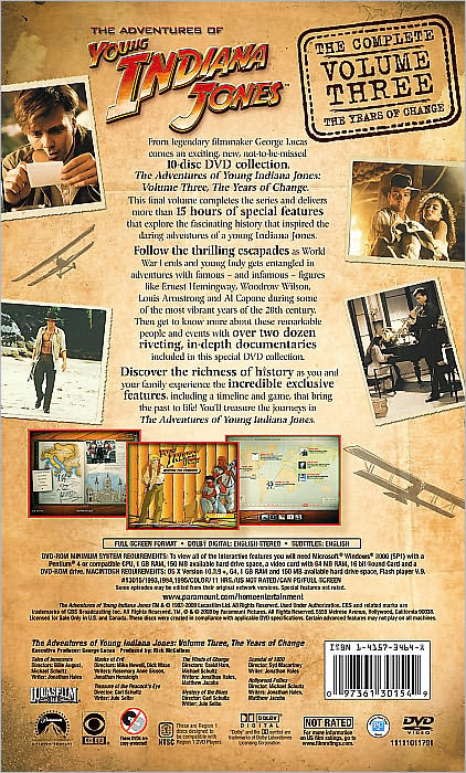 The Adventures of Young Indiana Jones, Vol. 3 [10 Discs]