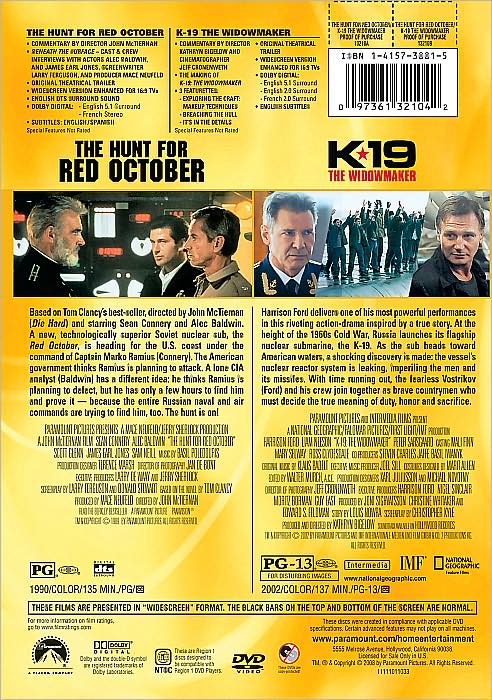 The Hunt for Red October/K-19: The Widowmaker [2 Discs]