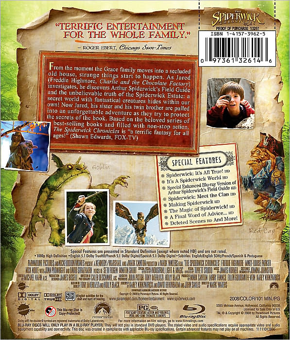 The Spiderwick Chronicles [Blu-ray]