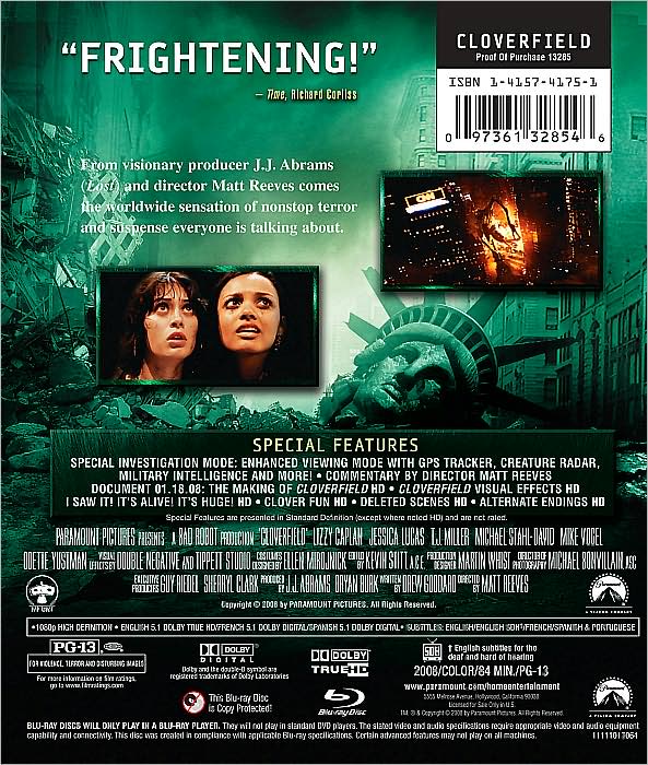 Cloverfield [Blu-ray]