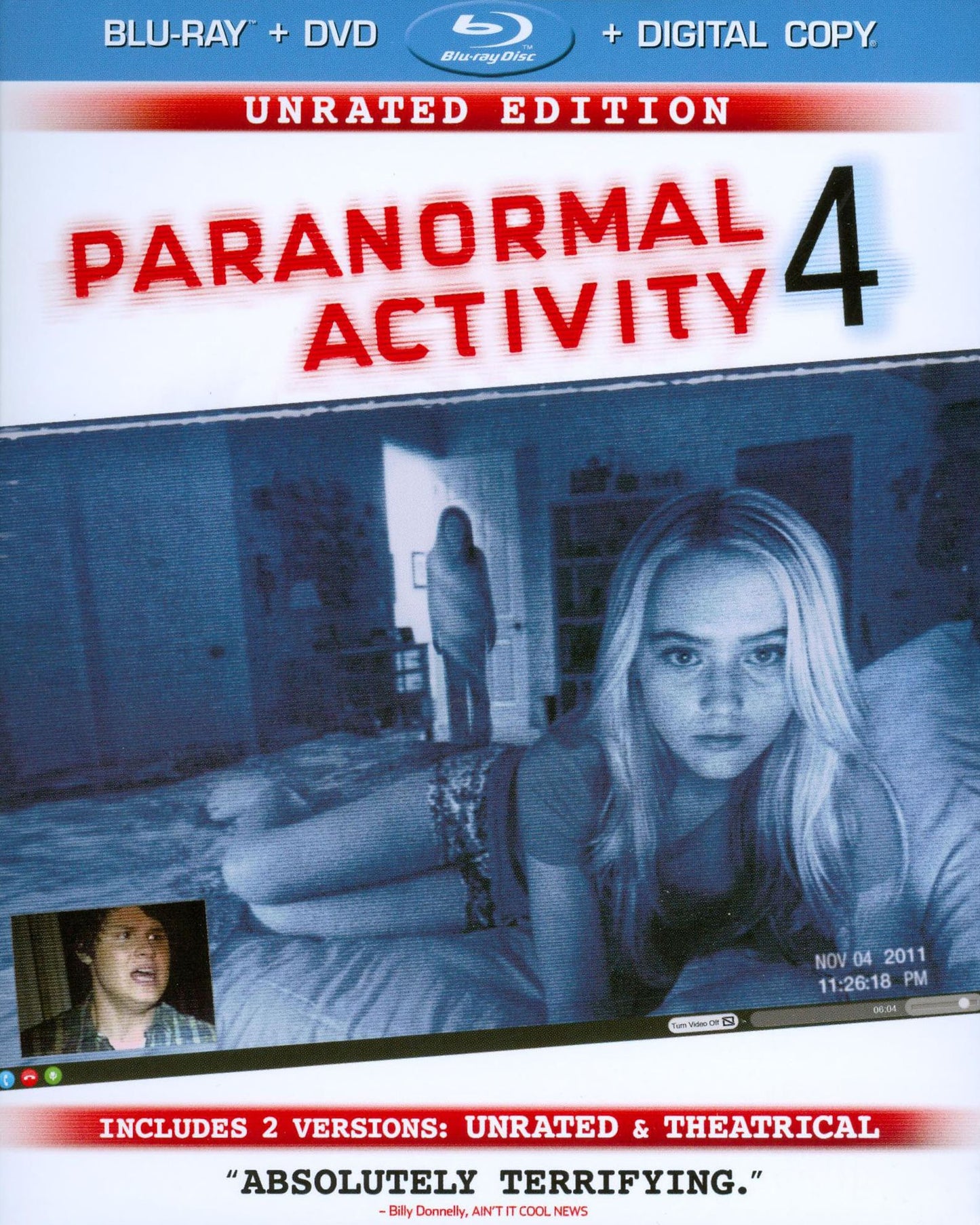 Paranormal Activity 4 [Unrated Director's Cut] [Blu-ray/DVD] [Includes Digital Copy]