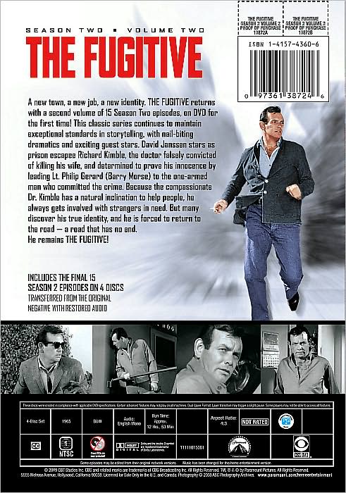 The Fugitive: Season Two, Vol. 2 [4 Discs]