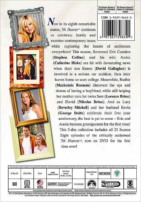 7th Heaven: The Eighth Season [5 Discs]