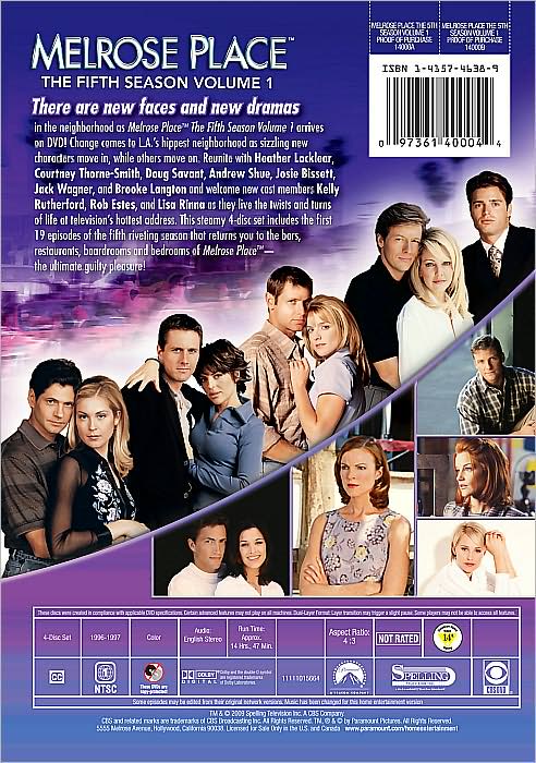 Melrose Place: Fifth Season, Vol. 1 [4 Discs]