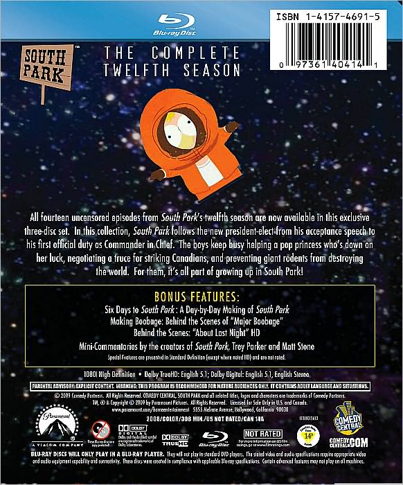 South Park: The Complete Twelfth Season [3 Discs] [Blu-ray]