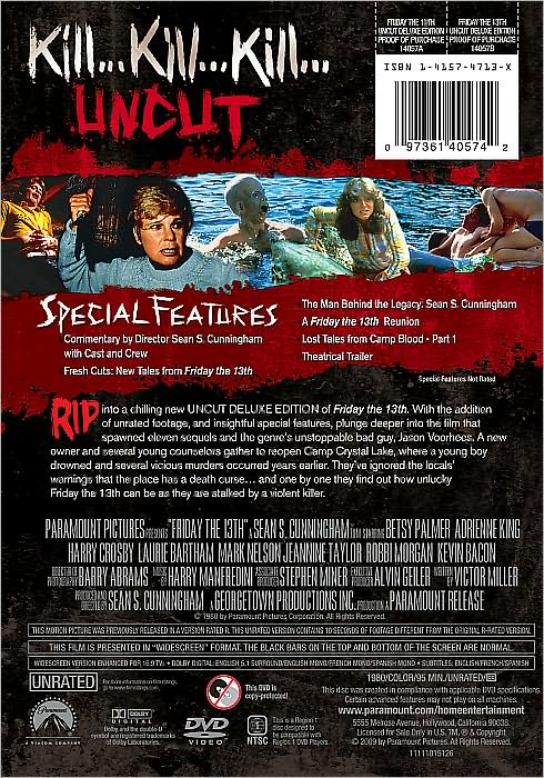 Friday the 13th Uncut [Deluxe Edition]
