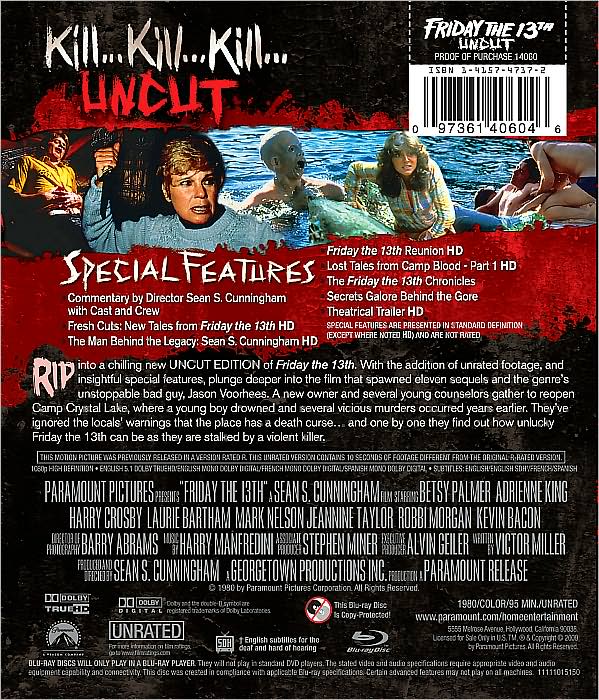 Friday the 13th Uncut [Blu-ray]