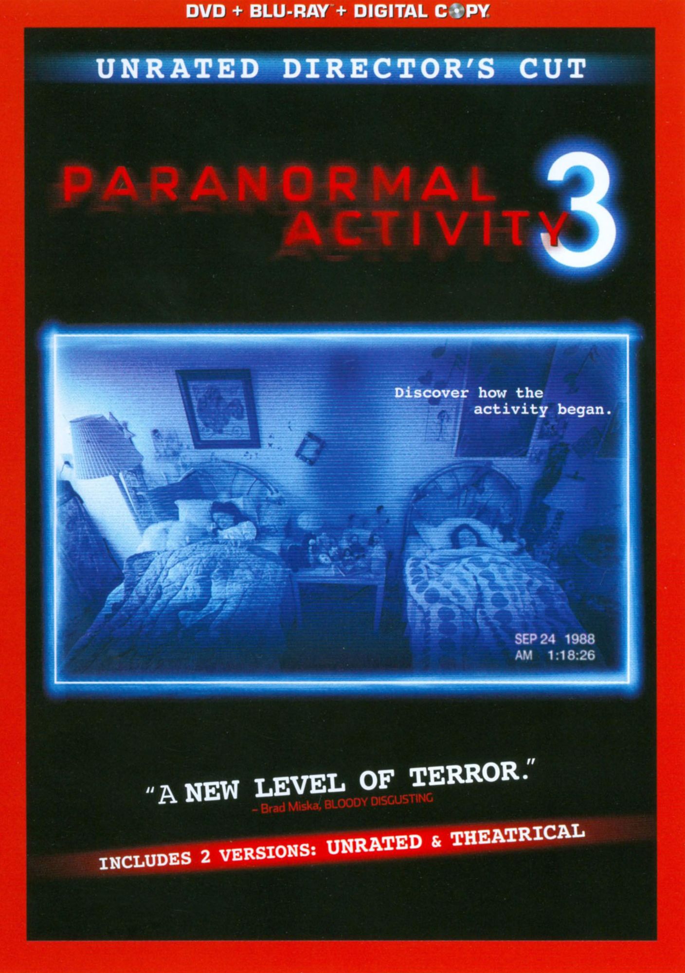 Paranormal Activity 3 [Rated/Unrated] [Inlcudes Digital Copy] [DVD/Blu-ray]