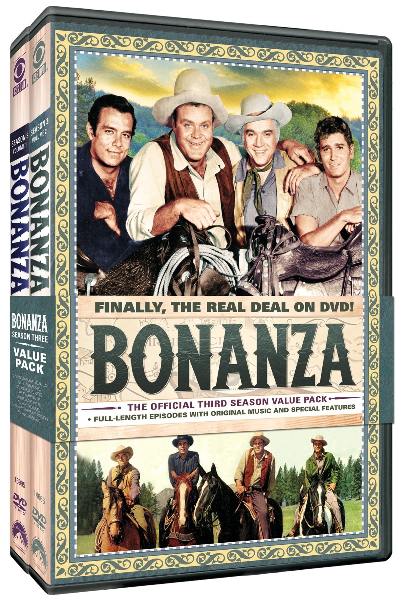 Bonanza: The Official Third Season, Vols. 1 and 2 [9 Discs]