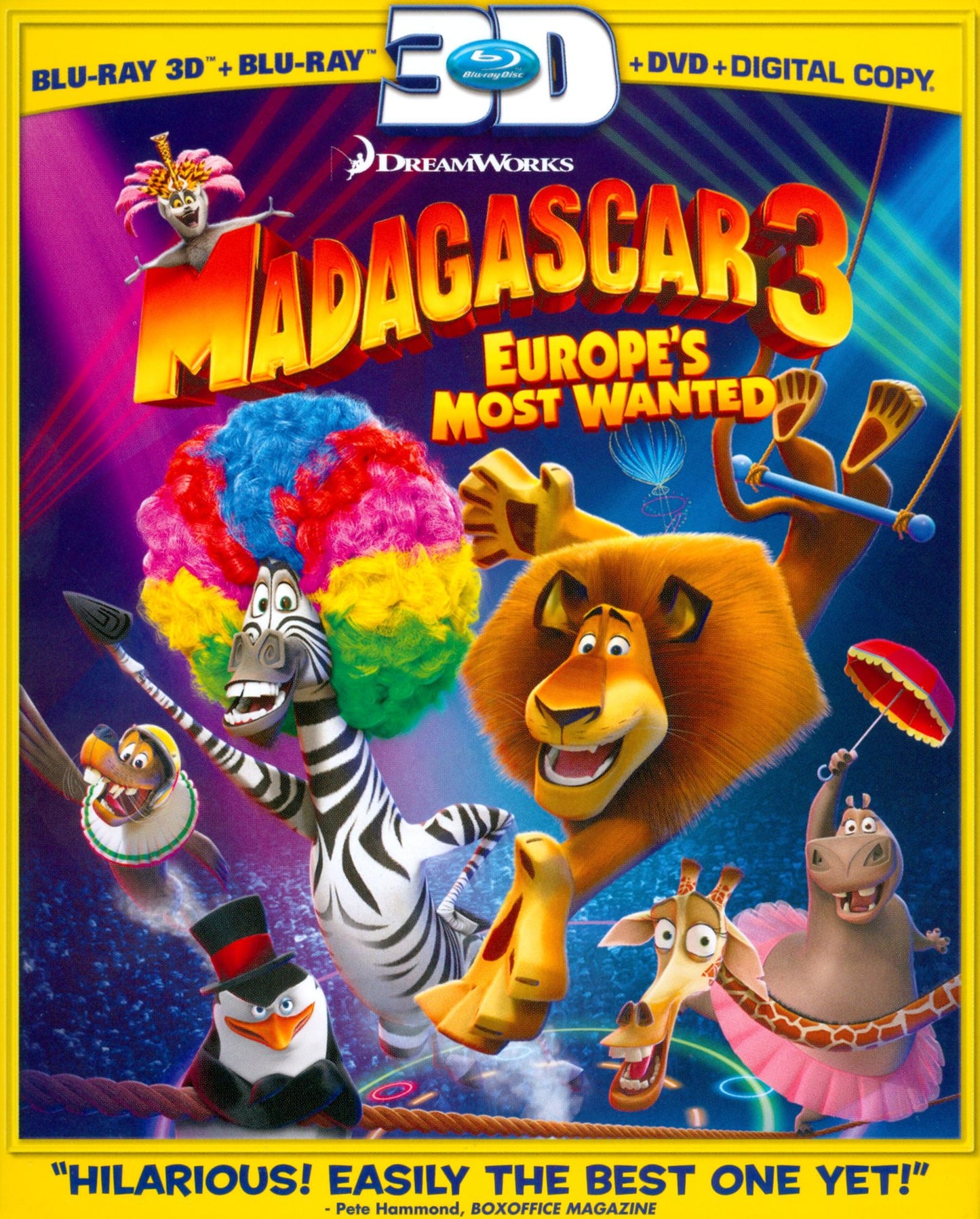 Madagascar 3: Europe's Most Wanted [Includes Digital Copy] [3D] [Blu-ray/DVD]