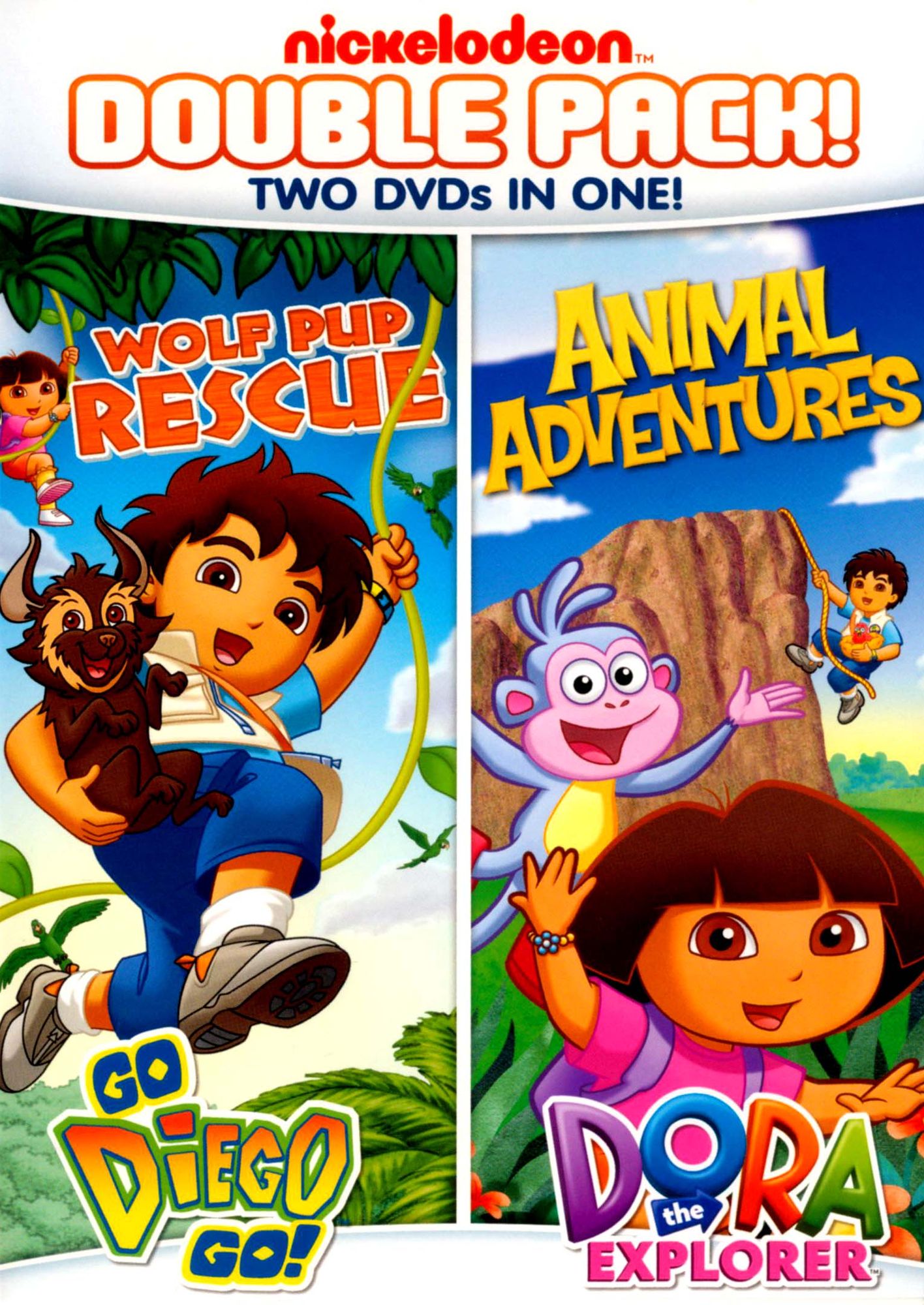 Dora the Explorer: Animal Adventures/Go Diego Go!: Wolf Pup Rescue [2 Discs]