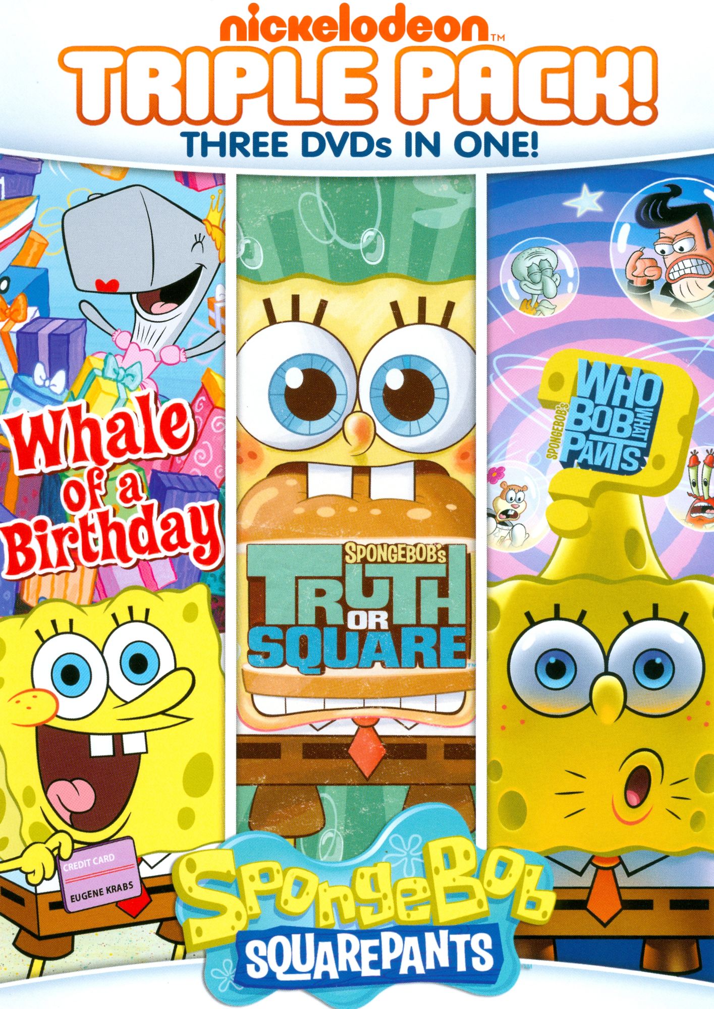 SpongeBob SquarePants: Truth or Square/Who Bob What Pants/Whale of a Birthday [3 Discs]