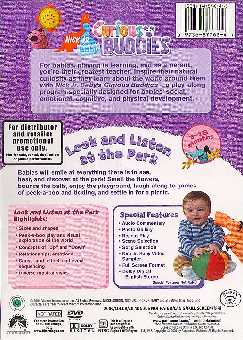 Nick Jr. Baby: Curious Buddies - Look and Listen at the Park
