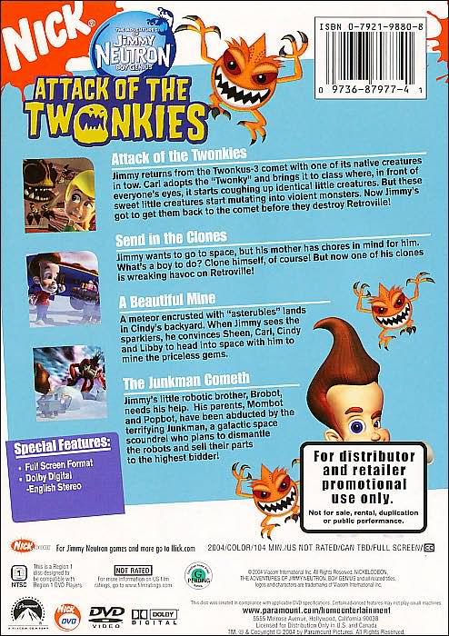 Jimmy Neutron Boy Genius: Attack of the Twonkies