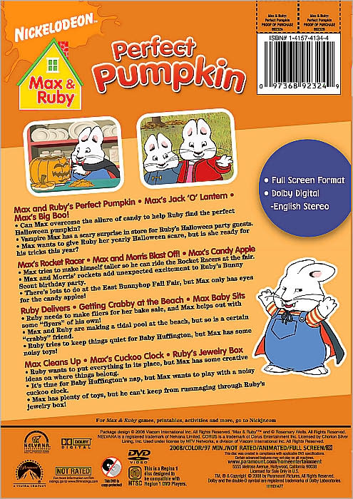 Max & Ruby: Max & Ruby's Perfect Pumpkin