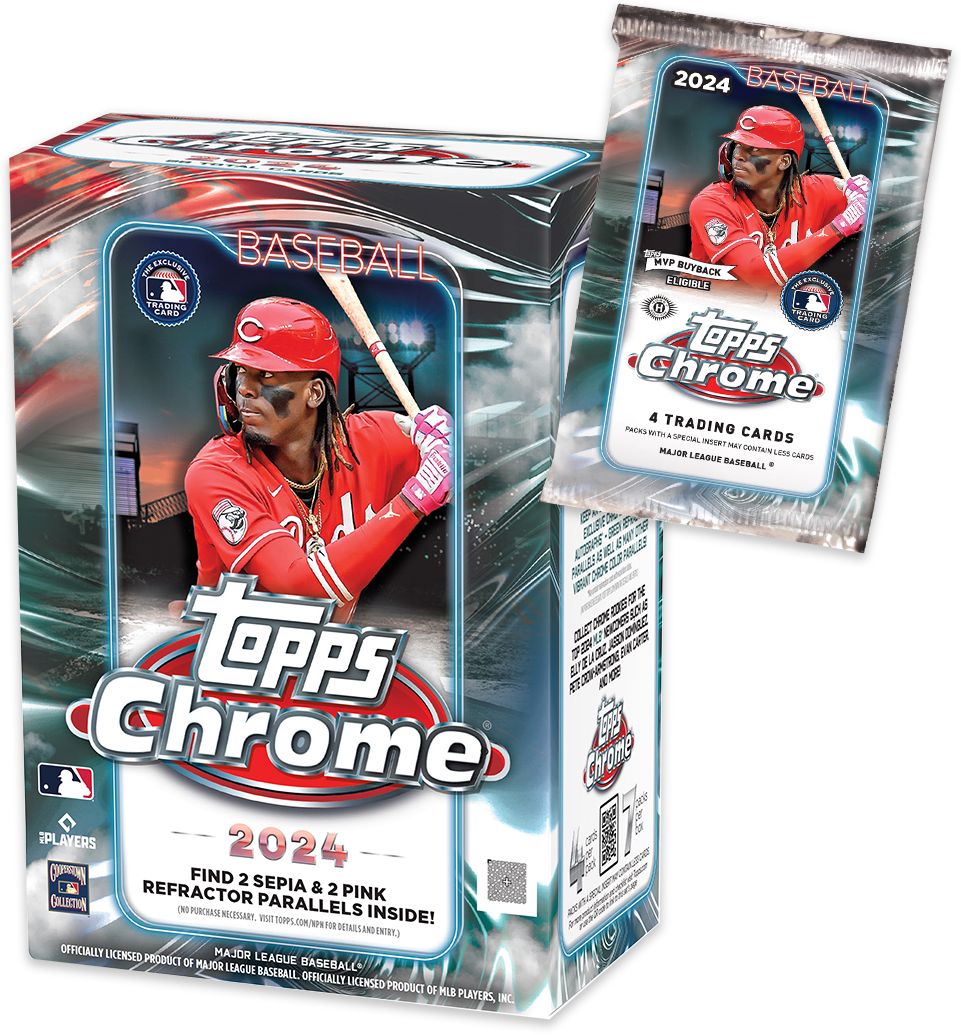 MLB 2024 Topps Chrome Baseball Blaster Box