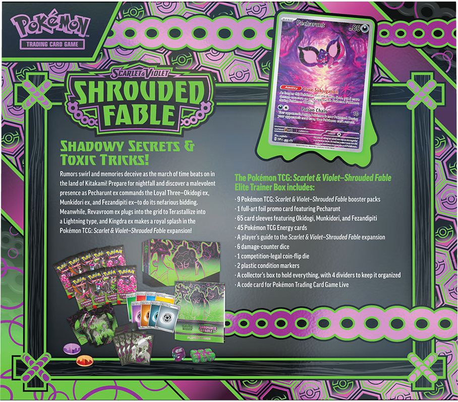 Pokemon Scarlet Violet S6.5 Shrouded Fable Elite Trainer Box