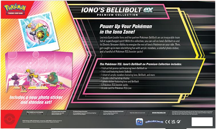 Pokemon Iono's Bellibolt Premium Coll. EX Box (2025)