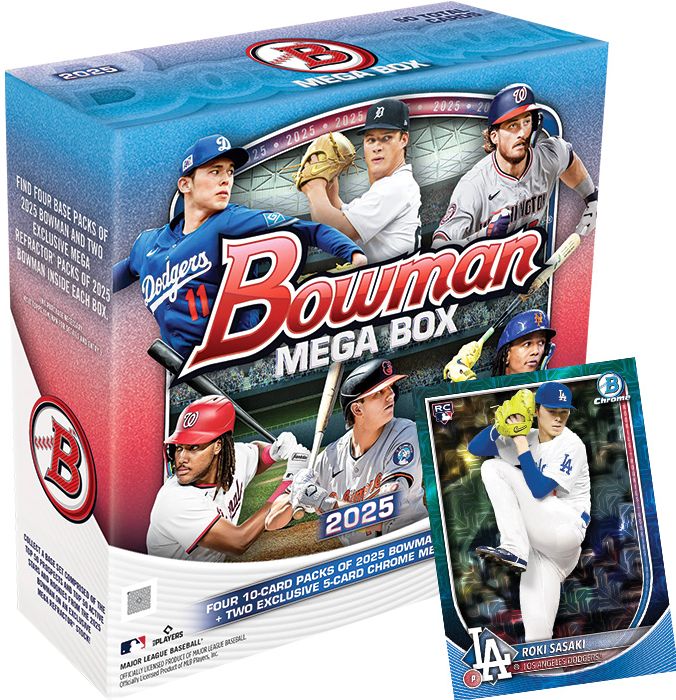 2025 MLB Bowman Baseball Mega Box