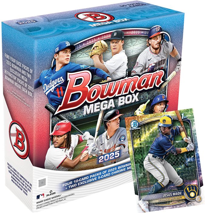 2025 MLB Bowman Baseball Mega Box
