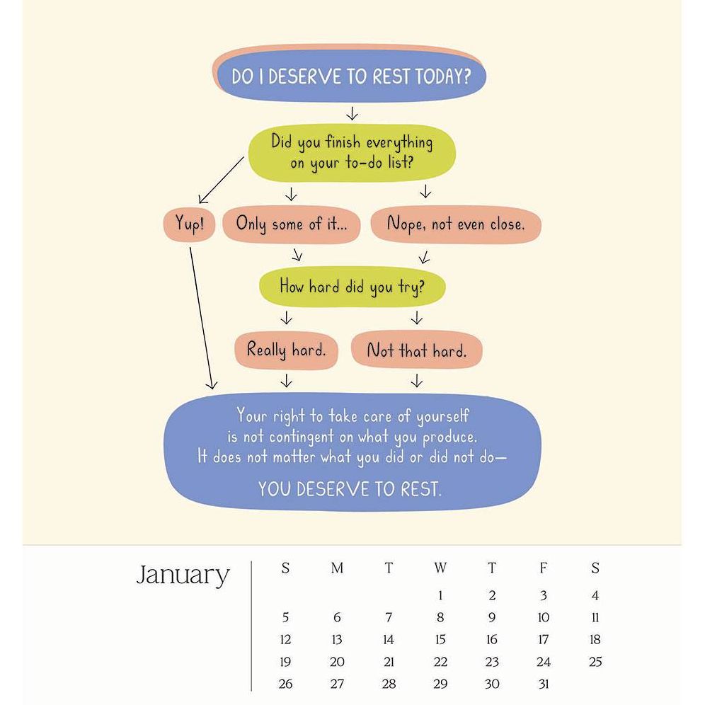 2025 Flow Through The Year Kwohtations Desk Calendar