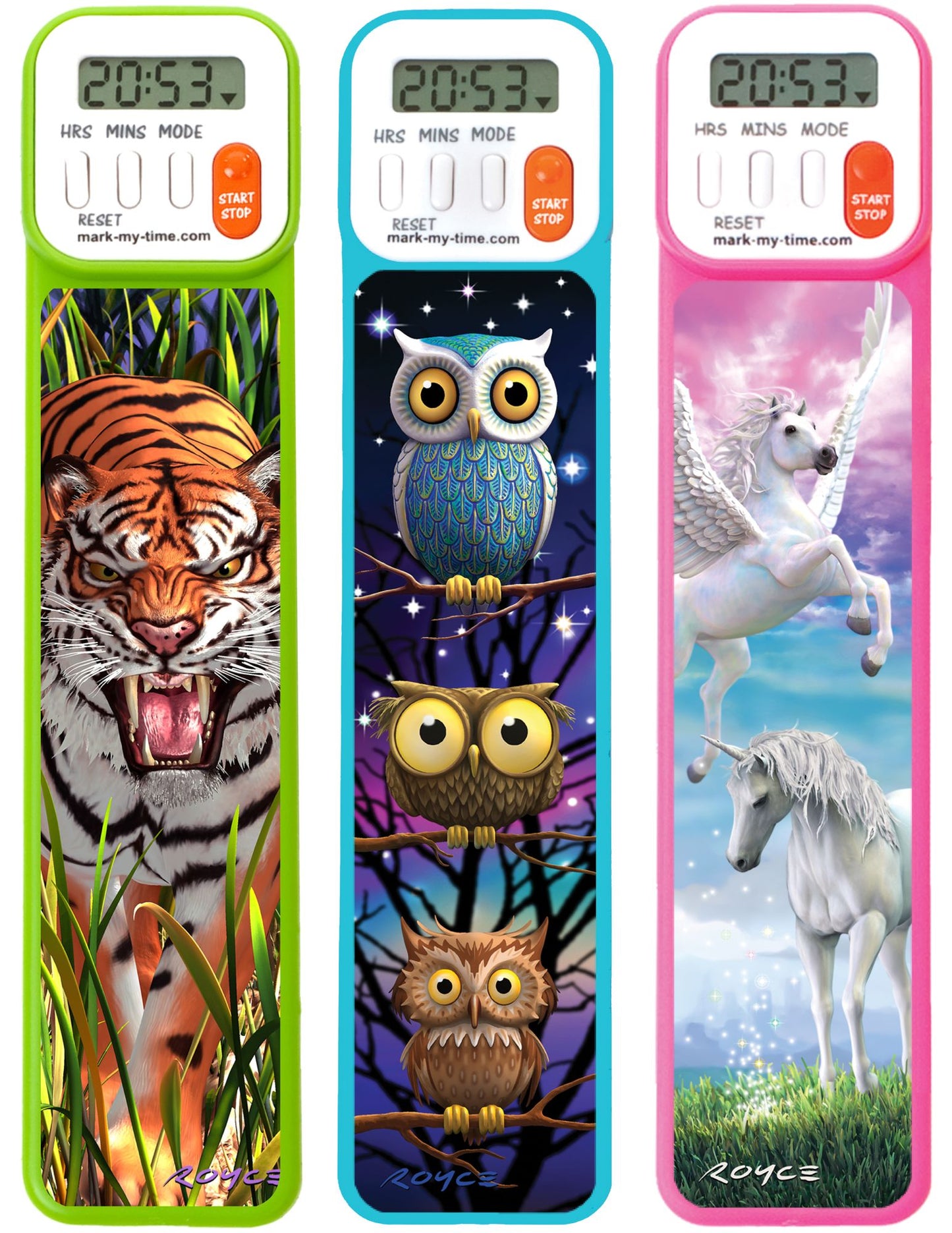 Bright Assorted 3D Digital Bookmark