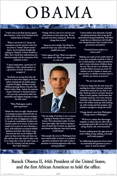 Barack Obama Words - Poster