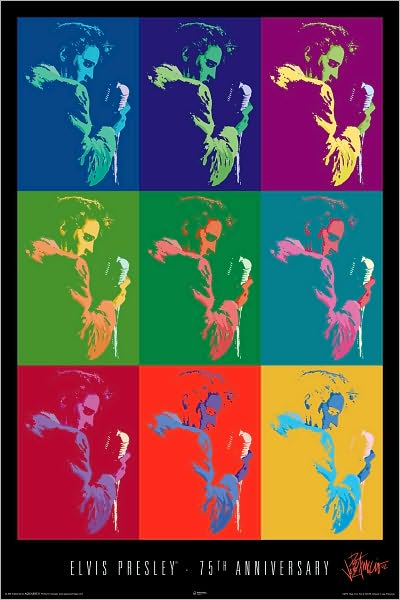 Elvis 75th Collage - Poster