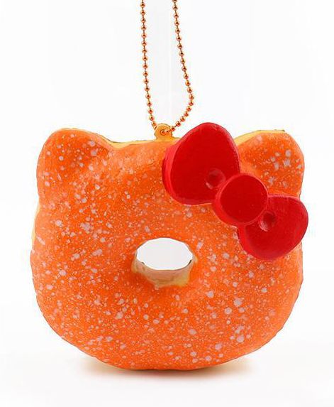 Sanrio Hello Kitty Super Soft Squishy Big Donut Ball Chain