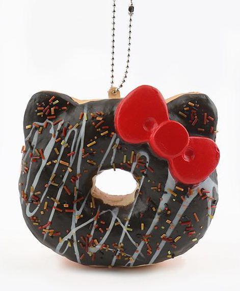 Sanrio Hello Kitty Super Soft Squishy Big Donut Ball Chain