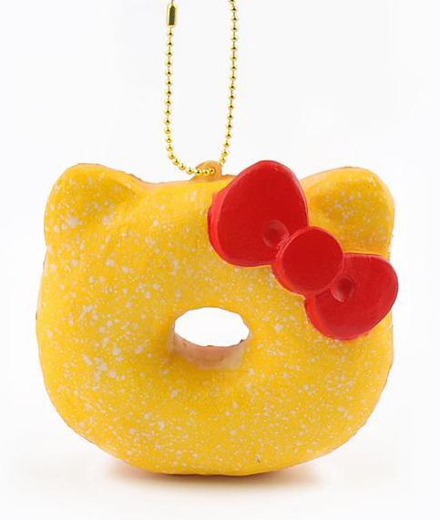 Sanrio Hello Kitty Super Soft Squishy Big Donut Ball Chain