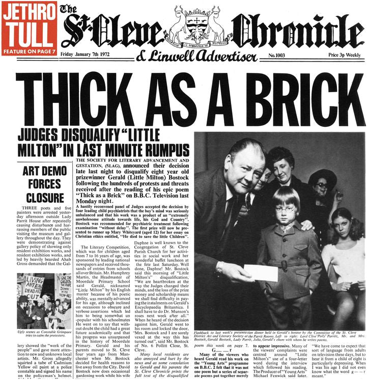 Thick As A Brick (50Th Anniversary Edition)