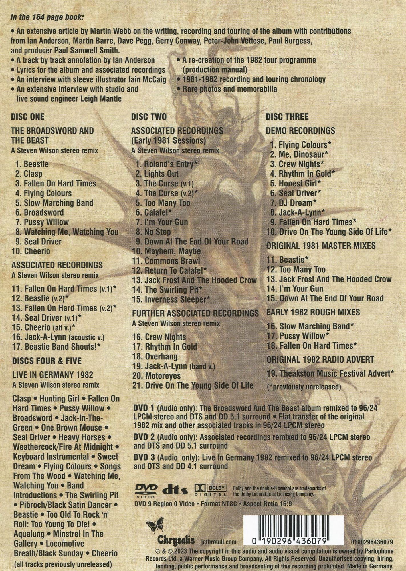 Broadsword And The Beast (Box) (Aniv)