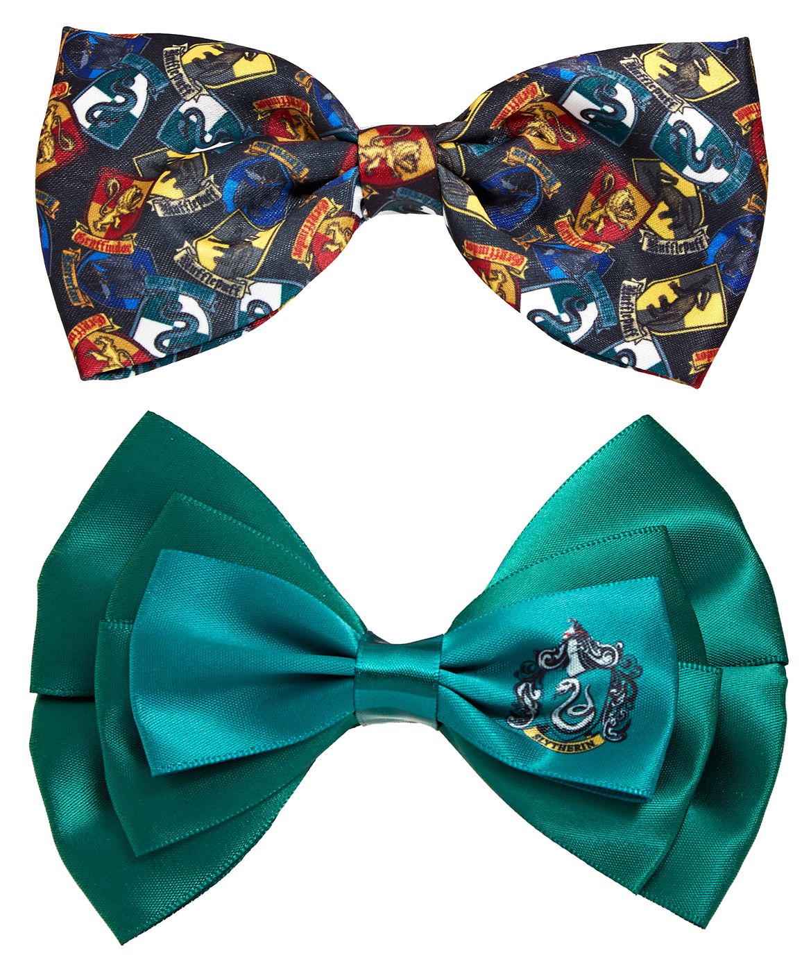 Harry Potter Slytherin Hair Bows set of 2