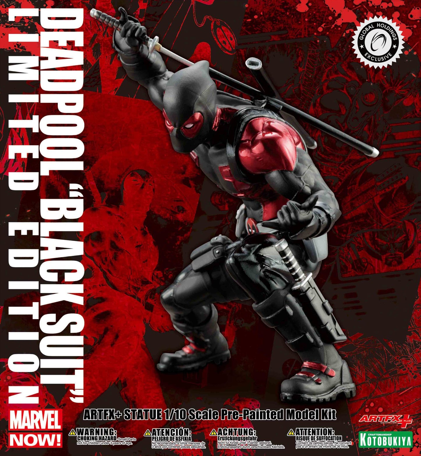 Deadpool Black Suit ArtFX+ Statue