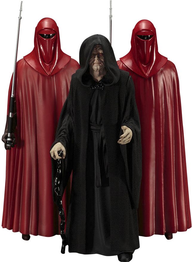 Emperor Palpatine and Royal Guard 3pk ArtFX+ Statues