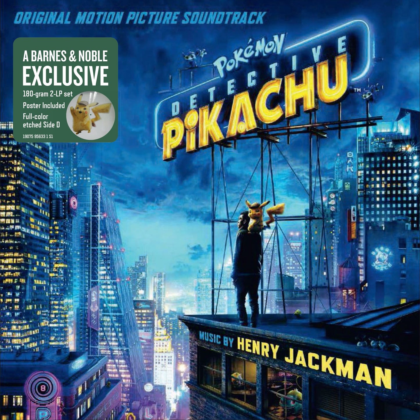 Pokémon Detective Pikachu [Original Motion Picture Soundtrack] [Picture Etching] [B&N E