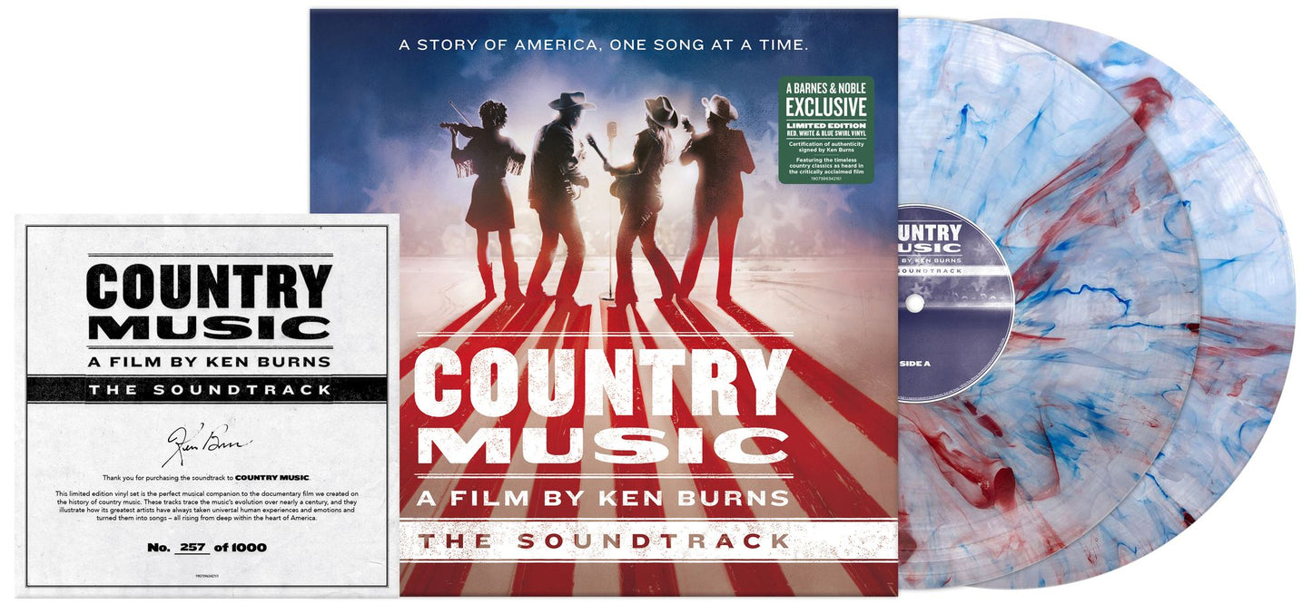 Country Music: A Film by Ken Burns [Red White and Blue Vinyl] [Autographed Insert] [B&N